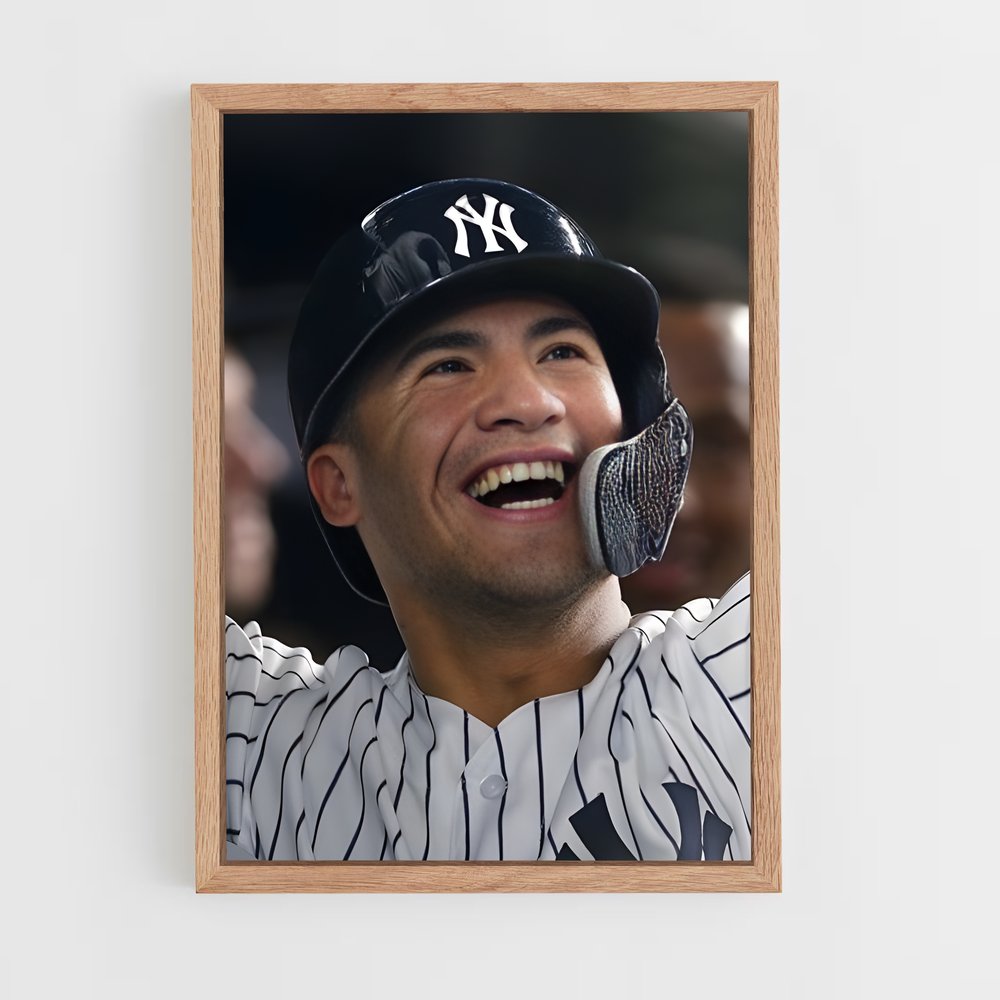 Poster Gleyber en Plein Vol – affiche Baseball (vue 4)